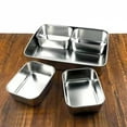 thumbnail image 5 of Japan Style Kitchen food Storage container Compartments Stainless Steel Seasoning box Containers with Lid Rectangle chef tools, 5 of 9