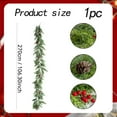thumbnail image 2 of 9FT Christmas Pine Garland, Artificial Greenery Garland with Spruce Cypress Red Berries Pinecones for Holiday Season Mantel Fireplace Table Runner Centerpiece Xmas Decor, 2 of 4