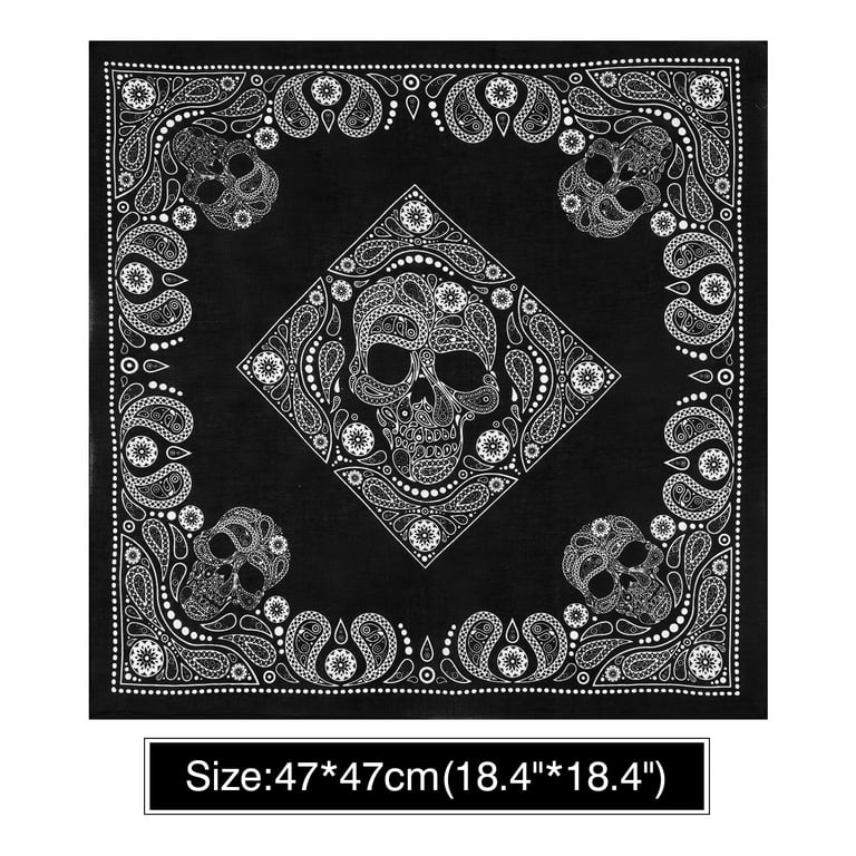 WOWSTYLE 3-Pack Retro Bandana Scarf Bandanas for Men Pocket