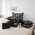 thumbnail image 6 of Erosebridal Ball Games 7 Pieces Bedding Comforter Set For Football Boys,Blue Cute Bows Girls Full Bedding Set,Reversible Black, 6 of 7