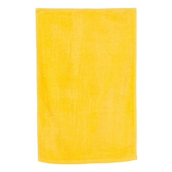 Q-Tees - Hemmed Hand Towel - Color - Yellow - Size - One Size