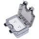 thumbnail image 4 of Toma de corriente impermeable para exteriores, toma de corriente eléctrica IP66, caja resistente a la intemperie, 2 entradas, estilo estadounidense, 250V, 15A, 4 of 8
