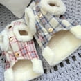 thumbnail image 6 of Tnobhg Pet Clothes Eye-catching Fashion Plaid Print Pet Vest Soft Comfortable Warm Winter Cat Dog Coat for Cold Weather, 6 of 8