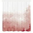 thumbnail image 2 of Ambesonne Contemporary Shower Curtain, Geometric Abstract Art, 69"Wx75"L, Dried Rose, 2 of 4