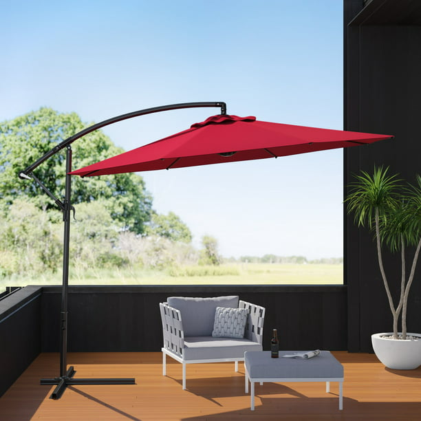Barton 10 Ft Outdoor Offset Cantilever, Small Cantilever Patio Umbrella
