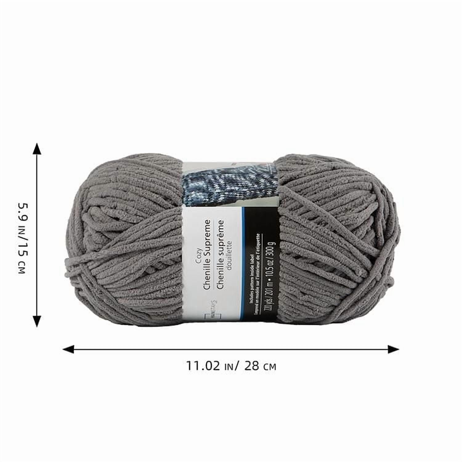 Fil en Chenille Gris Foncé Confortable MAINSTAYS Fil 100% polyester