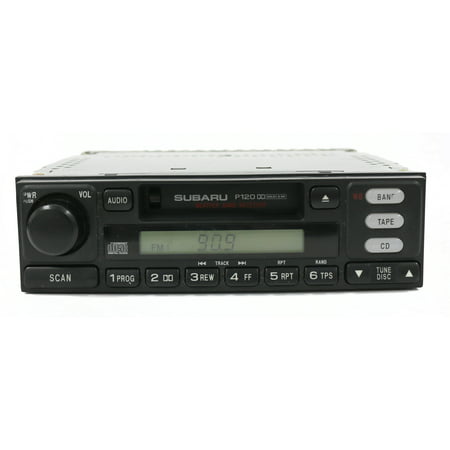2000-2001 Subaru Legacy Radio AM FM Cassette Player 86201AE08A - Face P120 -