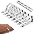 thumbnail image 4 of Dalazy 1/2/3/5 Silver Stainless Steel Tablecloth Clips For Convenient And Easy Fixing Good Resilience Table Clamp silver set 2：30pcs 1 Pc, 4 of 6