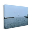thumbnail image 3 of Stupell Industries Seagulls Over Ocean Dock Waters Coastal Photography Gallery Wrapped Canvas Print Wall Art, 3 of 5