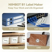 NIIMBOT B1 Label Makers, 2 Inch Bluetooth Label Maker Auto Identification Portable Label Printer (Gray)