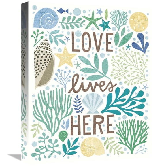 Global Gallery's 'Under Sea Treasures II Sea Glass' By Michael Mullan Stretched Canvas Wall Art