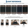 thumbnail image 6 of Garvee Area Rug 8x10ft Bordered Striped Carpet, Stain Resistant Machine Washable Rug Flat Woven Indoor Outdoor Rug with TPR Backing for Patio Balcony Bedroom Living Room, Black Coffee, 6 of 9
