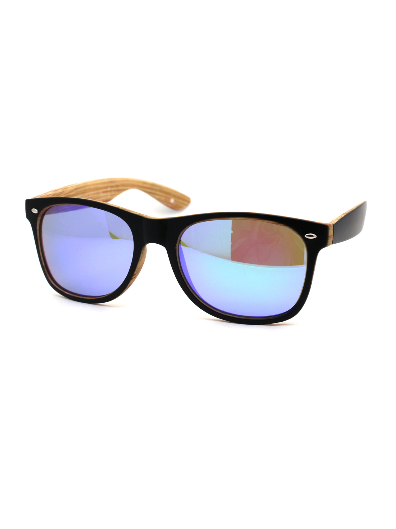Black Frame Sunglasses Green Spectrum Lens Unisex Mens Womens Retro 100% UV400 