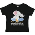 thumbnail image 3 of Inktastic My Babysitter Loves Me to the Moon and Back Elephant Family Boys or Girls Toddler T-Shirt, 3 of 5