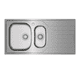 thumbnail image 1 of TARJA EMPOTRE ACERO INOX TEKA UNIVERSE 60 T-XP 1½B 1D 2 TINAS 34 CM Teka Para Empotrar, 1 of 3