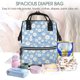 thumbnail image 5 of Easygdp Daisies Flowers para Bolsa de Bebé de Gran Capacidad con Múltiples Bolsillos, Bolsa de Pañales para Padres, Bolsa de Viaje Organizada y Elegante, 5 of 6