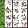 thumbnail image 2 of Popular! Garden Fence Large Flower Stencils-DIY Decoration,Giant Reusable Floral Stencil For Painting On Wood Walls Fence Pattern, 2 of 5
