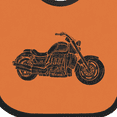 thumbnail image 4 of Inktastic Distressed Motorcycle Boys or Girls Baby Bib, 4 of 4