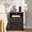 Espresso, variant on Night Stand with Charging Station, Bedside Table with 2 Drawers Storage and Open Shelf, White Nightstand with Outlets, Wood Modern End Table for Bedroom Office
