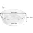thumbnail image 2 of 2 Pack Turntable Lazy Susan Turntable Organizer 24cm and 28cm Fridge Turntable for Storage Jars and Condiments Clear, 2 of 2
