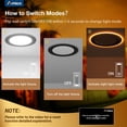 thumbnail image 3 of Luz LED empotrable negra Amico de 6 pulgadas, 12 W, 5 CCT, paquete de 6, 3 of 7