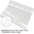 thumbnail image 2 of BENTISM Greenhouse Film 25 x 40 ft Greenhouse Polyethylene Film 6 Mil Thickness, UV Resistant Greenhouse Clear Plastic Sheeting Keep Warming Greenhouse Film Superior Strength, 2 of 9