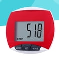 thumbnail image 2 of EeaseCA Podomètre Multifonction Portable Podomètre de Course Outil d'Information de Mise en Forme Fournitures de Sport Accessoires pour Homme Femme (Rouge), 2 of 7
