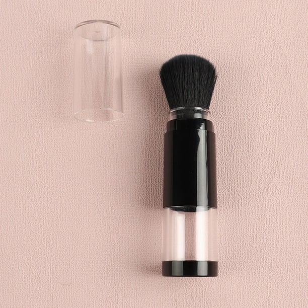 Pinceles de maquillaje, kit de maquillaje, brocha retráctil para rubor con frasco de polvos recargable para resaltar, contornear, rubor en polvo, cosméticos, brocha de maquillaje.