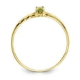 thumbnail image 2 of 10k Polished Geniune Peridot Birthstone Ring in 10k Yellow Gold - Size 7, 2 of 3