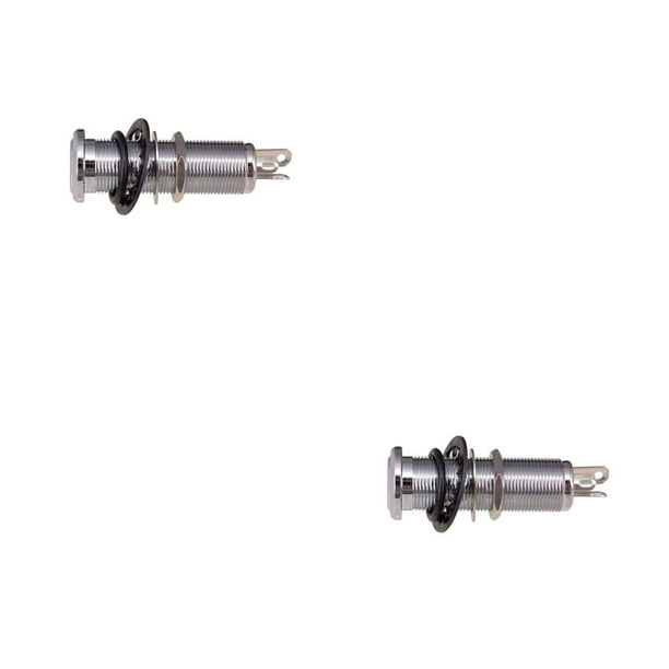 Cateissary Salida estéreo práctica profesional, entrada de 1/4 pulgadas, enchufe exquisito antiruidoso, piezas de accesorios para guitarra eléctrica Astilla 2piezas Cateissary CBP464255