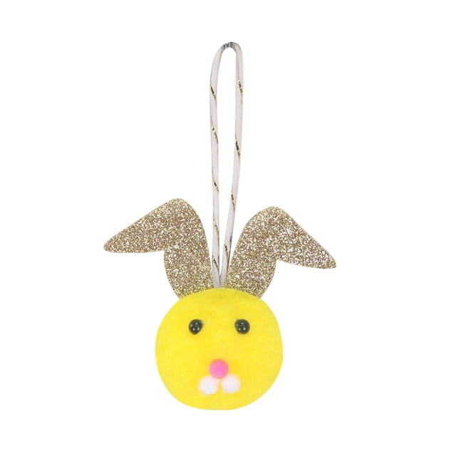 Easter Bunny Hanging Ornament, Soft Plush Rabbit Decoration, Adorable Spring Holiday Decor for Home and Party