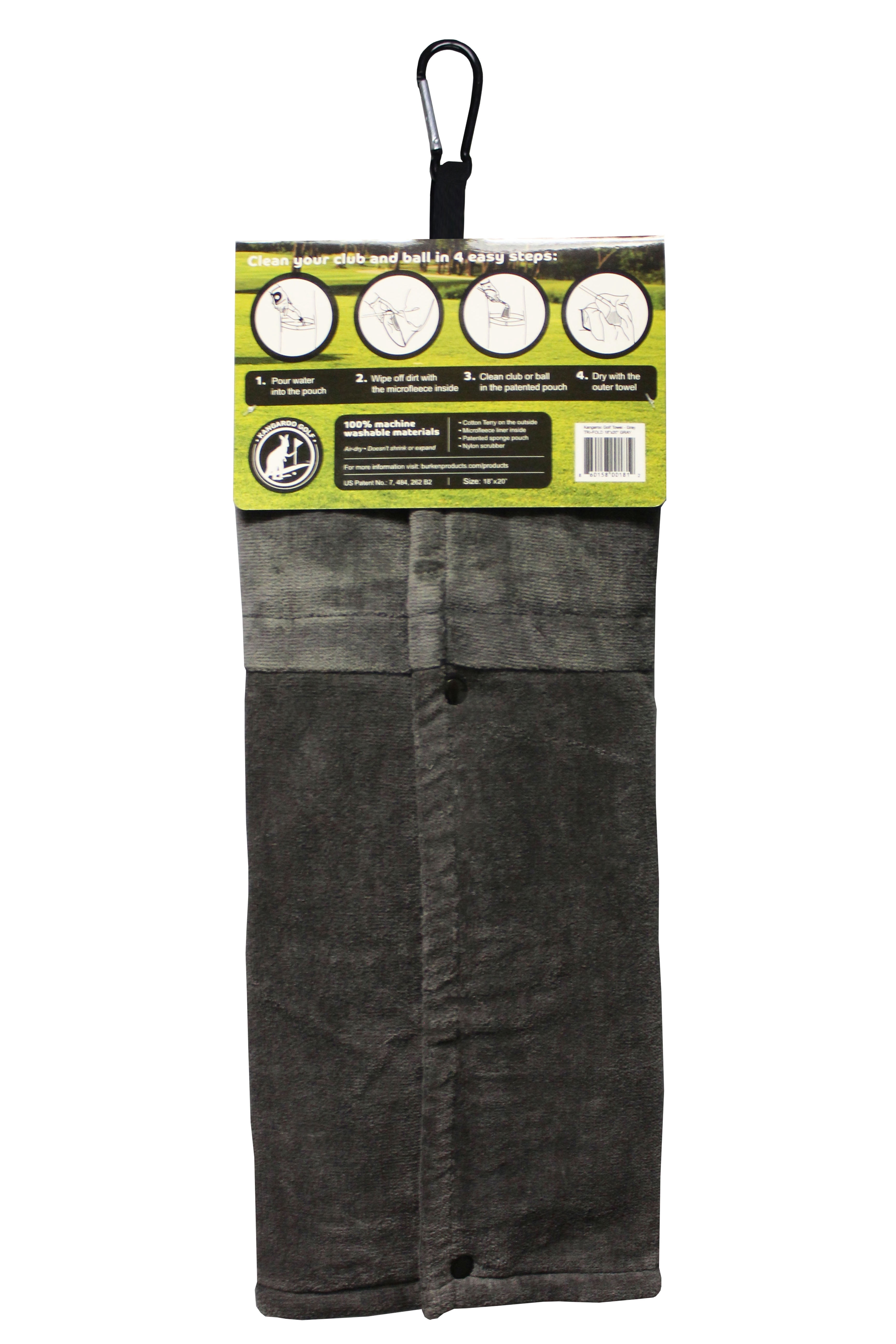 Kangaroo Golf Towel - Gray