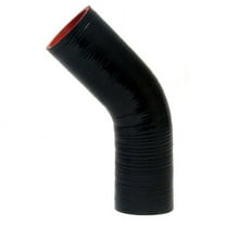 HPS 4" ID High Temp 4-ply Reinforced Silicone 45 Degree Elbow Coupler Hose Black (102mm ID)