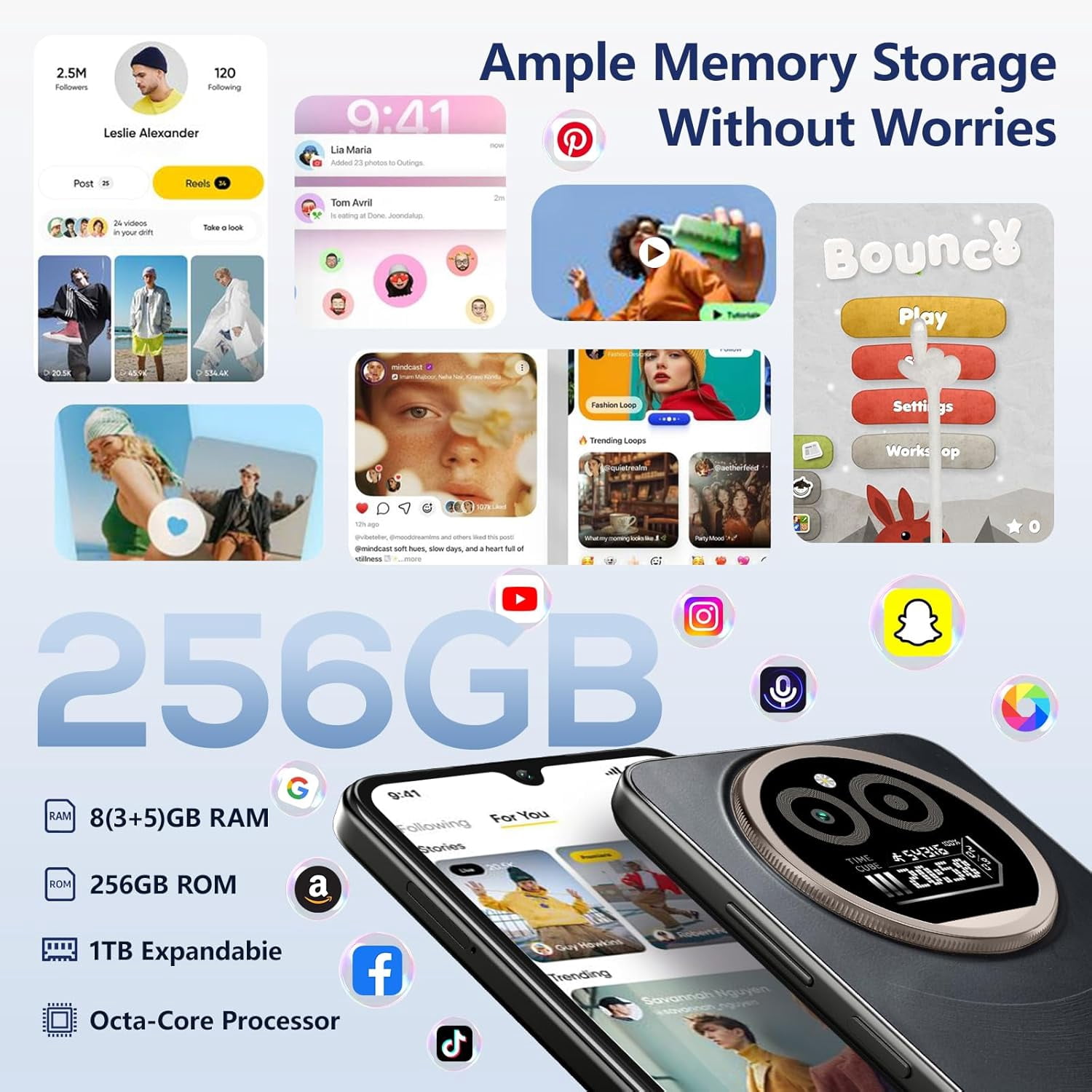 IIIF150 Action A5 Pro Mobile Phone Android 15, 8(3+5) GB 256GB/1TB Smartphone Cheap, 6.88 Inch HD & 1 Inch Rear Screen, 5100mAh Telephone Gaming