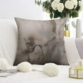 thumbnail image 3 of Watercolor Gray and Brown Throw Pillow Covers 18 X 18 Inch, Set Of 2, Linen Study Sofa Cushion Cover Indoor Living Room Home Decor, 3 of 7