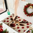 thumbnail image 6 of Yhmxh Chirstmas Door Mat Cute Dog Welcome Doormat 24x16 Inch Xmas Welcome Mats Rug for Front Winter Holiday Mat with Xmas Hat Snowflake Designs for Indoor Outdoor Home Parte Decorations, 6 of 7