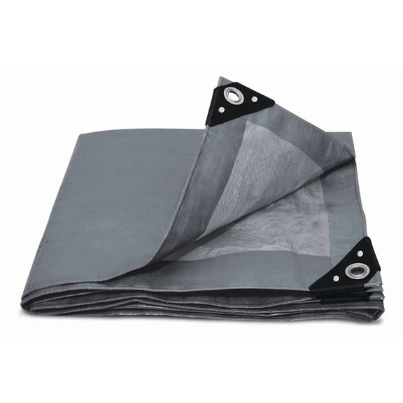 Lona 4.2 X 6 Metros Uso Rudo Color Gris LP-1420 High Power