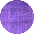 thumbnail image 1 of Ahgly Company Indoor Round Persian Purple Bohemian Area Rugs, 6' Round, 1 of 4