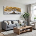 thumbnail image 3 of Canvas Wall Art for Living Room - Large Yellow Tree of Life Canvas Prints, Modern Abstract Nature Painting for Kitchen Bedroom Office Wall Decor, 3 of 7