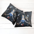 thumbnail image 2 of Ambesonne Colorful Throw Pillow Cover 2 Pack, Rose Flowers, 18", Multicolor, 2 of 6
