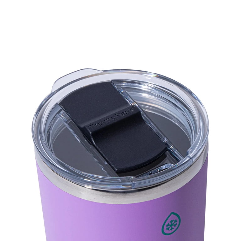 ThermoFlask Stainless Steel Insulated Coffee Mug Set, 2 Pack (Purple/Green)  - Walmart.com