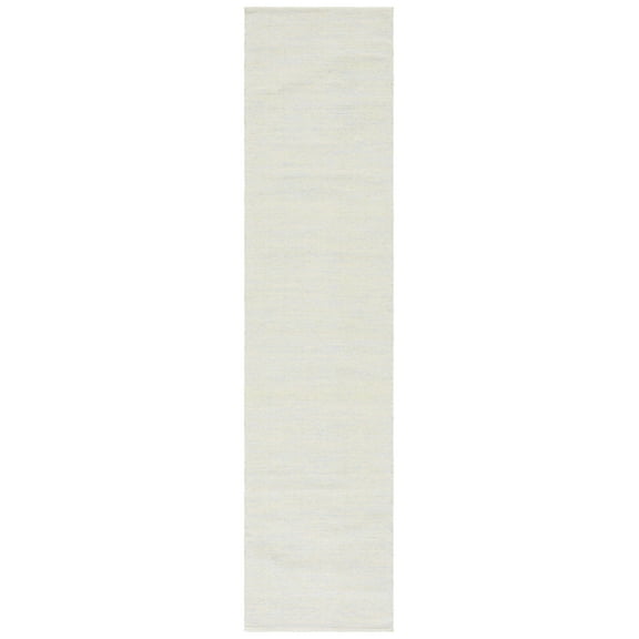 SAFAVIEH Montauk Cian Distressed Cotton Runner Rug, Green/Ivory, 2'3" x 9'
