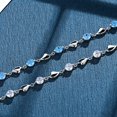 thumbnail image 5 of Pulsera de plata 925 para mujer, pulseras chapadas en oro con circonitas en forma de corazón, regalo de cumpleaños para mujeres, regalo para mamá, 5 of 5