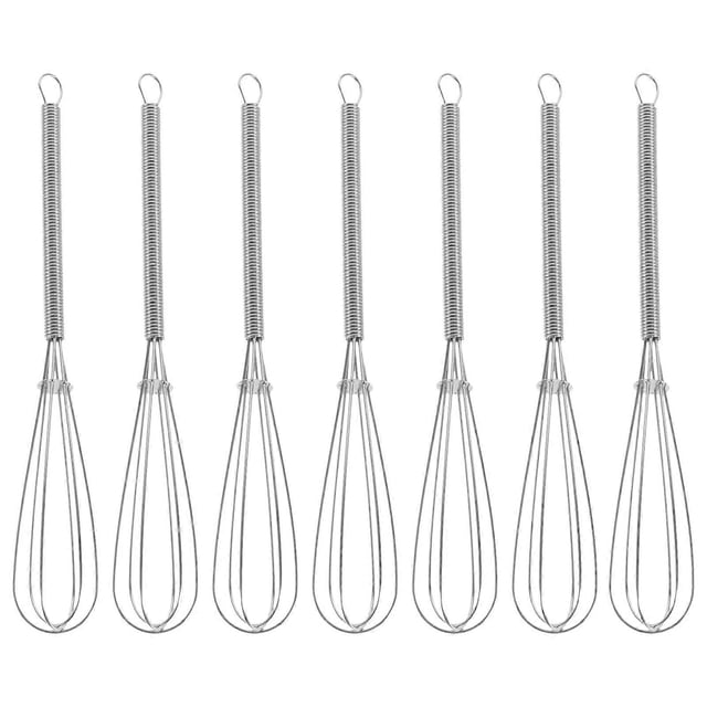 7Pcs Hairdressing Dye Whisk Manual Hair Color Mixer Hair Dye Cream Stirrer