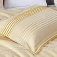 thumbnail image 3 of Chezmoi Collection 3-Piece Cotton Clip Jacquard Duvet Cover Set Queen, Boho Chic Textured Striped Comforter Cover with Button Closure, Pale Orange/White, 3 of 9
