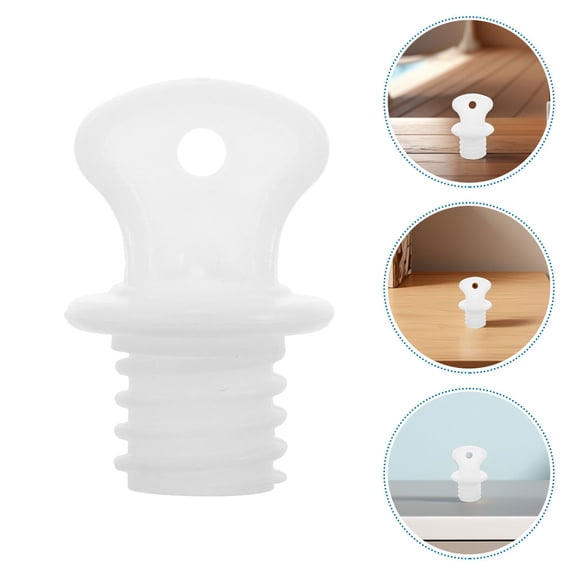 Toyvian Rubber Hot Water Bottle Lid Seal Plug White for Portable Water Bag with Ergonomic Design