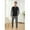 Gray with black, variant on Mens Cotton Pajama Sets Long Sleeve Sleepwear for Men 2 Piece Mens Loungewear Sets with Pocket, Sizes S-XXL