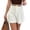 White, variant on Tqcoqu Casual Elastic High Waisted Tailored Work Business Pleated Wide Leg Dressy Shorts for Women,Black,Women's S-XXL
