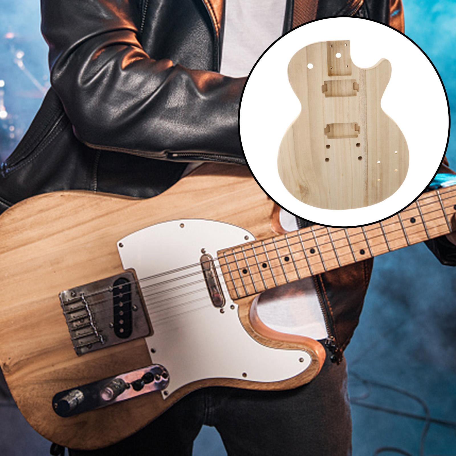 Unfinished Electric Guitar Hollow Maple Guitar Body Barrel Blank Suitable for DIY ST Guitar Parts, Perfect for Customizing