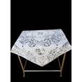 thumbnail image 3 of Alteza Cream / Ecru Color Lace Tablecloth. Floral Design. Square table topper (40" Square, Ecru), 3 of 4